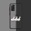 Cartoon Doubt Duck Cover Phone Case for Xiaomi Redmi Note 11 Pro 12 Pro 5G 9Pro 13Pro 9S 9T 10 10S 11 13S 10pro 12S  Matte Clear